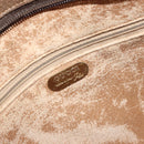 GUCCI GG Supreme Clutch Bag PVC Beige Gold Auth gh2128-9