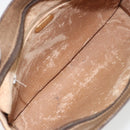 GUCCI GG Supreme Clutch Bag PVC Beige Gold Auth gh2128-10
