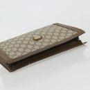 GUCCI GG Supreme Clutch Bag PVC Beige Gold Auth gh2128-5