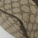 GUCCI GG Supreme Web Sherry Line Boston Bag PVC Beige Goud 40 3841 Auth gh2129-15