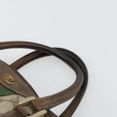 GUCCI GG Supreme Web Sherry Line Boston Bag PVC Beige Goud 40 3841 Auth gh2129-9