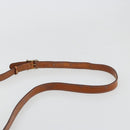 CELINE Macadam Canvas Shoulder Bag PVC Leather Brown Gold Auth gh2130-8