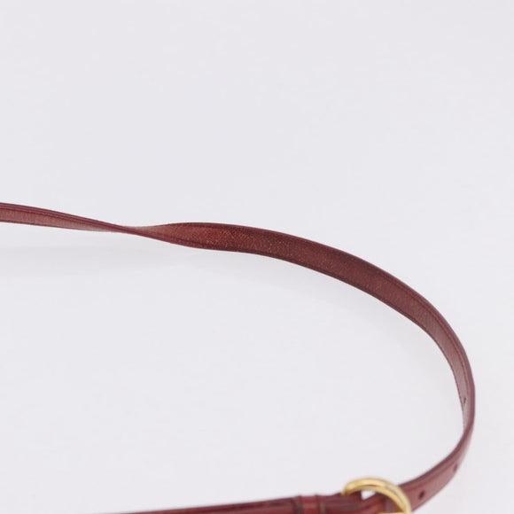 Miu Miu Matelasse Hand Bag Leather 2way Pink Gold Auth gh2131
