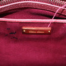 Miu Miu Matelasse Hand Bag Leather 2way Pink Gold Auth gh2131-20