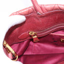 Miu Miu Matelasse Hand Bag Leather 2way Pink Gold Auth gh2131-26
