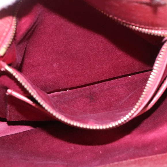 Miu Miu Matelasse Hand Bag Leather 2way Pink Gold Auth gh2131