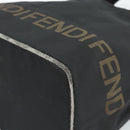 FENDI Handtasche Canvas Schwarz Braun Auth gh2132-9