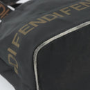 FENDI Handtasche Canvas Schwarz Braun Auth gh2132-14