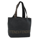 FENDI Handtasche Canvas Schwarz Braun Auth gh2132-1