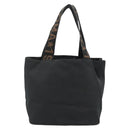 FENDI Handtasche Canvas Schwarz Braun Auth gh2132-2