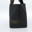 FENDI Handtasche Canvas Schwarz Braun Auth gh2132-4
