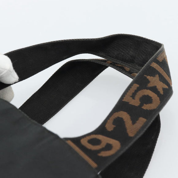FENDI Handtasche Canvas Schwarz Braun Auth gh2132