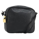 LOEWE Umhängetasche Leder Schwarz Gold Original gh2136-1