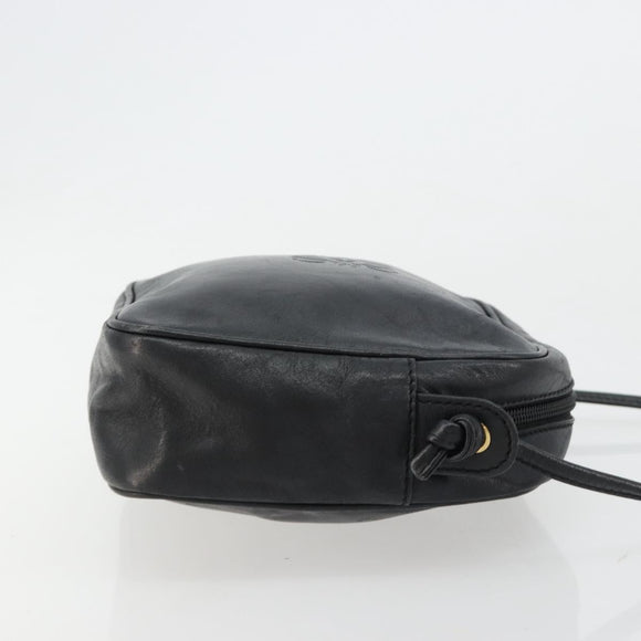 LOEWE Umhängetasche Leder Schwarz Gold Original gh2136