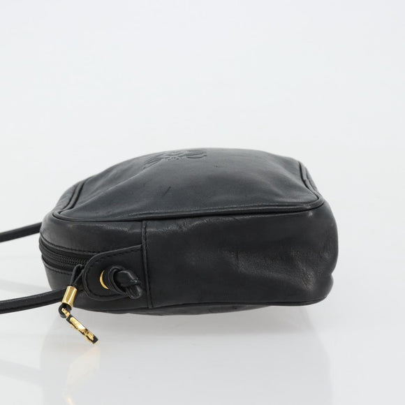 LOEWE Umhängetasche Leder Schwarz Gold Original gh2136