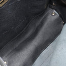 Salvatore Ferragamo Gancini Tragetasche Leder Schwarz Gold Auth gh2138-17
