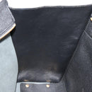 Salvatore Ferragamo Gancini Tragetasche Leder Schwarz Gold Auth gh2138-19