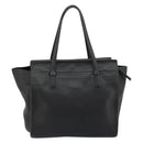 Salvatore Ferragamo Gancini Tragetasche Leder Schwarz Gold Auth gh2138-3
