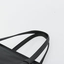 Salvatore Ferragamo Gancini Tragetasche Leder Schwarz Gold Auth gh2138-8