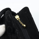 CELINE C Macadam Canvas Hand Bag Black Gold Auth gh2139A-14