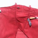 HERMES Fourre Tout MM Hand Bag Canvas Red Silver Auth gh2140-19