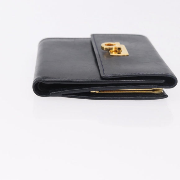 LOUIS VUITTON Salvatore Ferragamo Monogram Wallet Leather 3 Set Auth gh2141