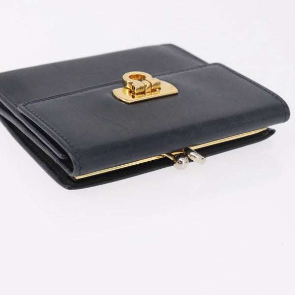 LOUIS VUITTON Salvatore Ferragamo Monogram Wallet Leather 3 Set Auth gh2141