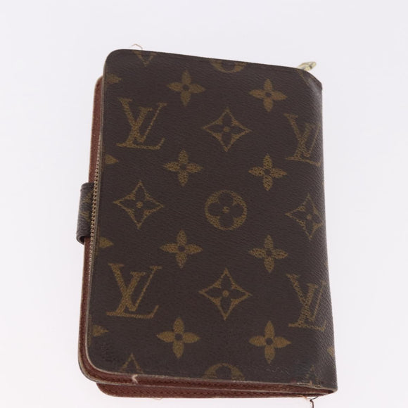 LOUIS VUITTON Salvatore Ferragamo Monogram Wallet Leather 3 Set Auth gh2141