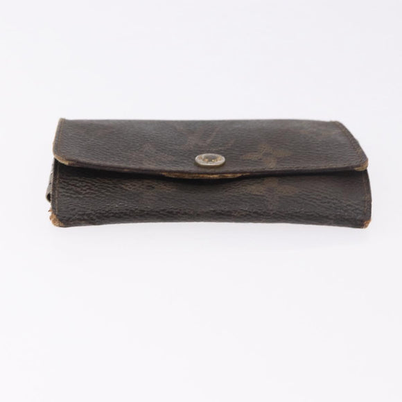 LOUIS VUITTON Salvatore Ferragamo Monogram Wallet Leather 3 Set Auth gh2141