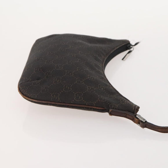 GUCCI GG Canvas Tote Bag Leather Canvas 4 Set Beige Black Brown Auth gh2142