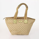 GUCCI GG Canvas Tote Bag Leather Canvas 4 Set Beige Black Brown Auth gh2142-2