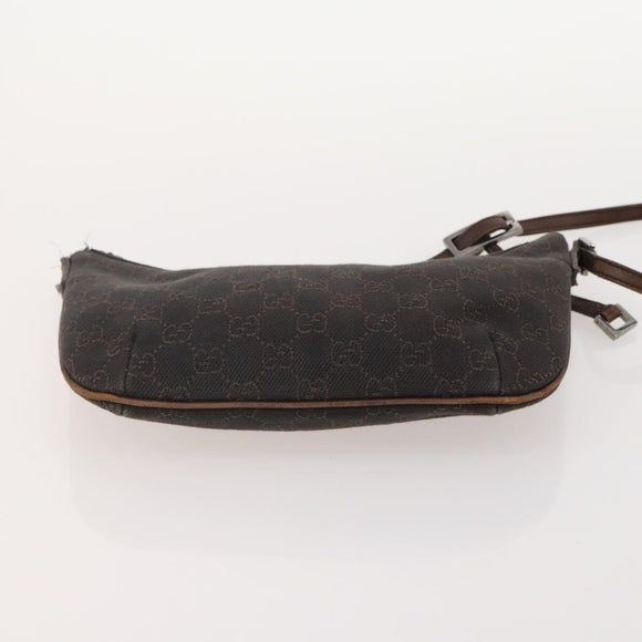 GUCCI GG Canvas Tote Bag Leather Canvas 4 Set Beige Black Brown Auth gh2142