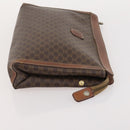 CELINE Macadam Canvas Clutch Bag PVC Leather 4 Set Brown Beige Auth gh2143-18