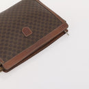 CELINE Macadam Canvas Clutch Bag PVC Leather 4 Set Brown Beige Auth gh2143-19