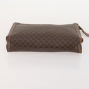 CELINE Macadam Canvas Clutch Bag PVC Leather 4 Set Brown Beige Auth gh2143-20