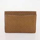 CELINE Macadam Canvas Clutch Bag PVC Leather 4 Set Brown Beige Auth gh2143-23