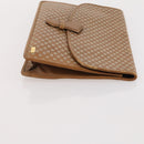 CELINE Macadam Canvas Clutch Bag PVC Leather 4 Set Brown Beige Auth gh2143-24