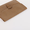 CELINE Macadam Canvas Clutch Bag PVC Leather 4 Set Brown Beige Auth gh2143-25
