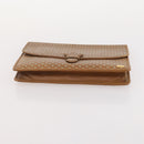 CELINE Macadam Canvas Clutch Bag PVC Leather 4 Set Brown Beige Auth gh2143-26