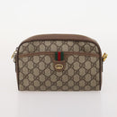GUCCI GG Supreme GG Plus Supreme Web Sherry Line Bag PVC 3 Set Beige Auth gh2144-11