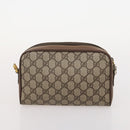 GUCCI GG Supreme GG Plus Supreme Web Sherry Line Bag PVC 3 Set Beige Auth gh2144-12
