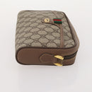 GUCCI GG Supreme GG Plus Supreme Web Sherry Line Bag PVC 3 Set Beige Auth gh2144-13