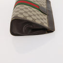 GUCCI GG Supreme GG Plus Supreme Web Sherry Line Bag PVC 3 Set Beige Auth gh2144-19