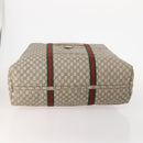 GUCCI GG Supreme GG Plus Supreme Web Sherry Line Bag PVC 3 Set Beige Auth gh2144-7