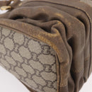 GUCCI GG Plus Supreme Hand Bag PVC Beige Gold Auth gh2146-9