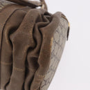 GUCCI GG Plus Supreme Hand Bag PVC Beige Gold Auth gh2146-16
