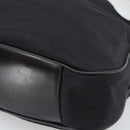 GUCCI Bamboo Hand Bag Nylon 2way Black Silver 001 1577 2615 Auth gh2147-17