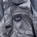 GUCCI Bamboo Hand Bag Nylon 2way Black Silver 001 1577 2615 Auth gh2147-18