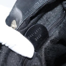 GUCCI Bamboo Hand Bag Nylon 2way Black Silver 001 1577 2615 Auth gh2147-12