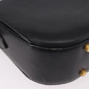 Salvatore Ferragamo Shoulder Bag Leather Black Gold Auth gh2148-13